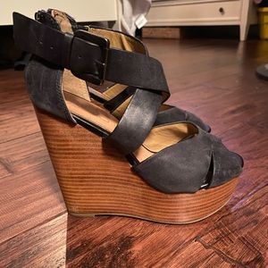 Aldo strap wedges